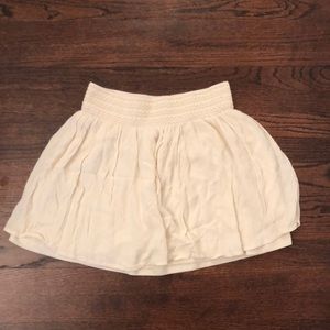 Cream skirt, crepe